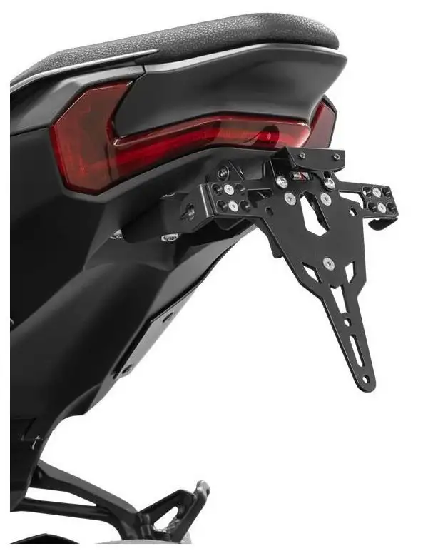 KIT Portatarga PRO Ibex Zieger per Kawasaki Z 900 A2 2025 regolabile con Lucetarga LED + Catadiottro