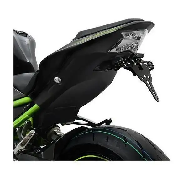 KIT Portatarga PRO Ibex Zieger per Kawasaki Z H2 SE 20-24 regolabile con Lucetarga LED + Catadiottro