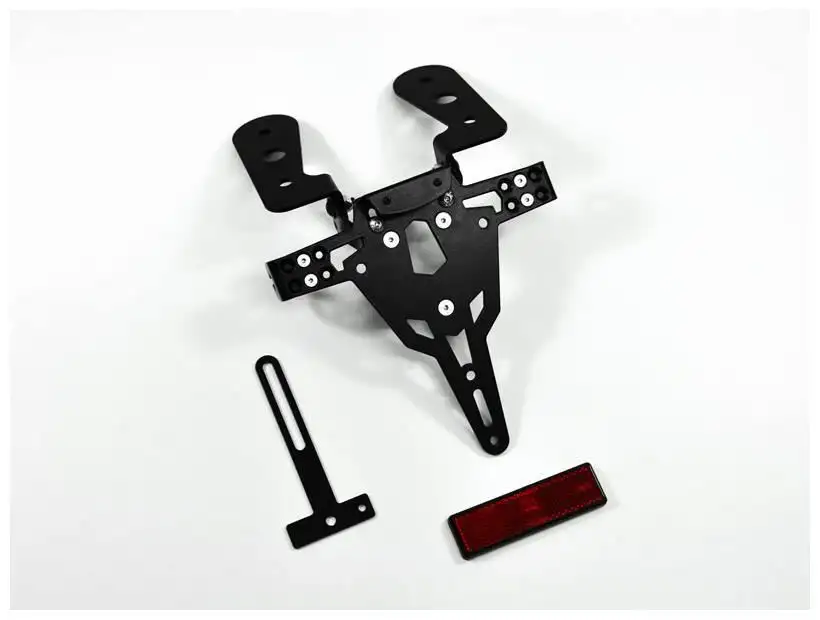 KIT Portatarga PRO Ibex Zieger per Kawasaki ZX-10R 06-07 regolabile con Lucetarga LED + Catadiottro