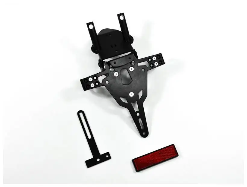 KIT Portatarga PRO Ibex Zieger per Kawasaki ZX-10RR 21-22 regolabile con Lucetarga LED + Catadiottro