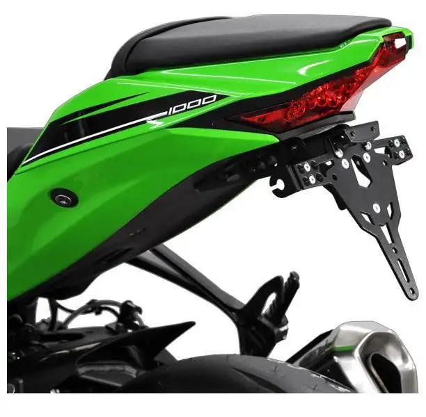 KIT Portatarga PRO Ibex Zieger per Kawasaki ZX-6RR 05-06 regolabile con Lucetarga LED + Catadiottro