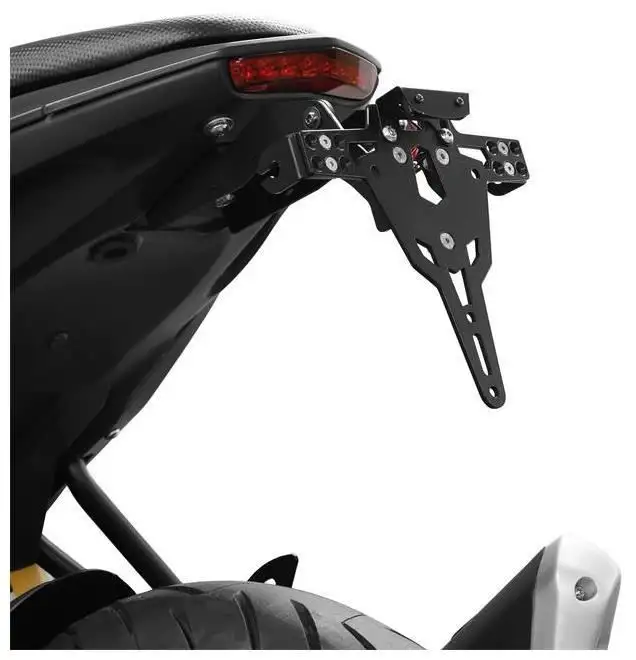 KIT Portatarga PRO Ibex Zieger per keeway rkf 125 22-25 regolabile con Lucetarga LED + Catadiottro