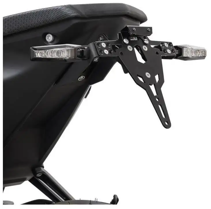 KIT Portatarga PRO Ibex Zieger per KTM 1390 Super Duke R 24-25 regolabile con Lucetarga LED + Catadiottro