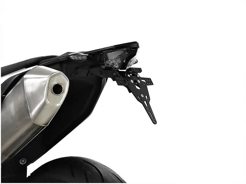 KIT Portatarga PRO Ibex Zieger per KTM 690 Enduro R 19-22 regolabile con Lucetarga LED + Catadiottro