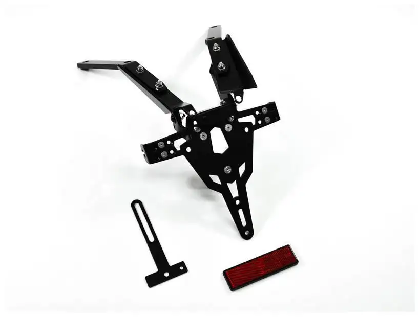 KIT Portatarga PRO Ibex Zieger per KTM 690 SMC R 08-13 regolabile con Lucetarga LED + Catadiottro