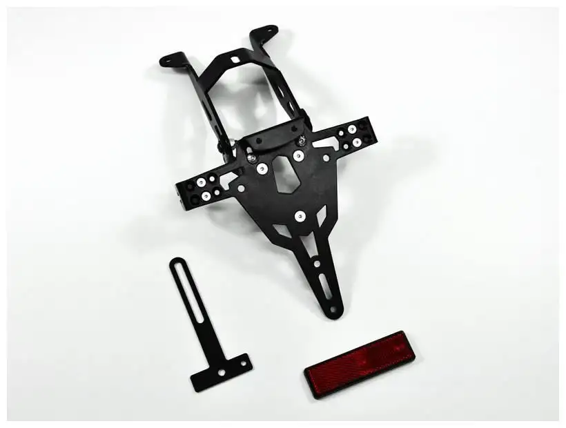 KIT Portatarga PRO Ibex Zieger per KTM 690 Supermoto 07-10 regolabile con Lucetarga LED + Catadiottro