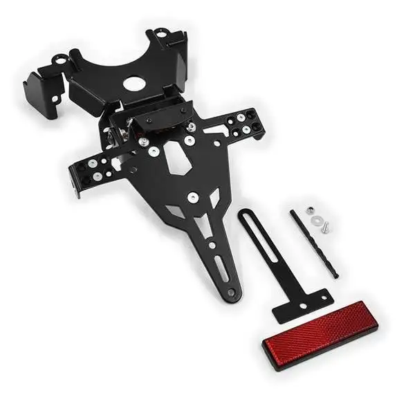 KIT Portatarga PRO Ibex Zieger per KTM 990 Supermoto 07-08 regolabile con Lucetarga LED + Catadiottro