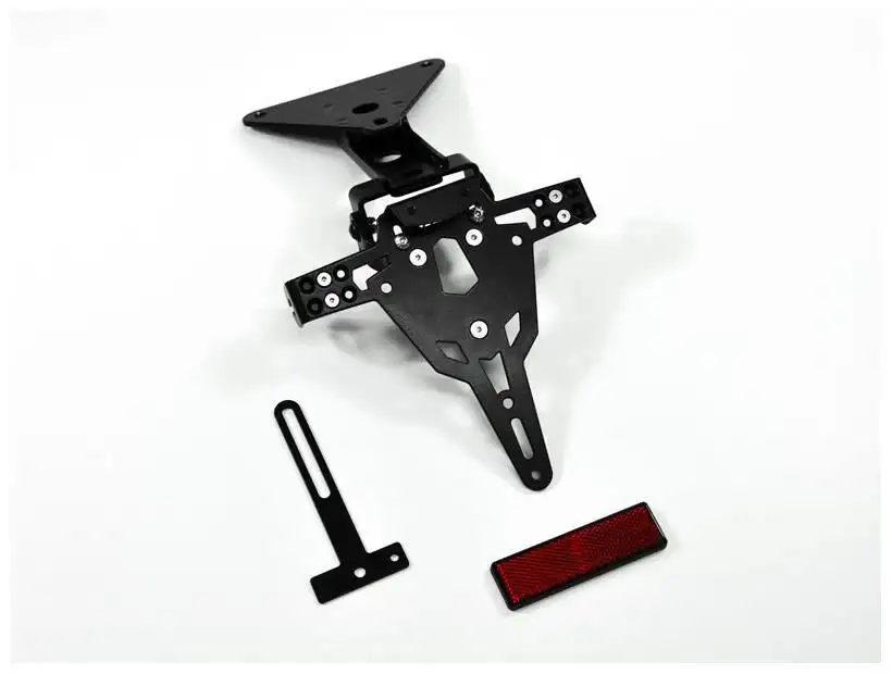 KIT Portatarga PRO Ibex Zieger per MV Agusta Brutale 1090 R 12-13 regolabile con Lucetarga LED + Catadiottro