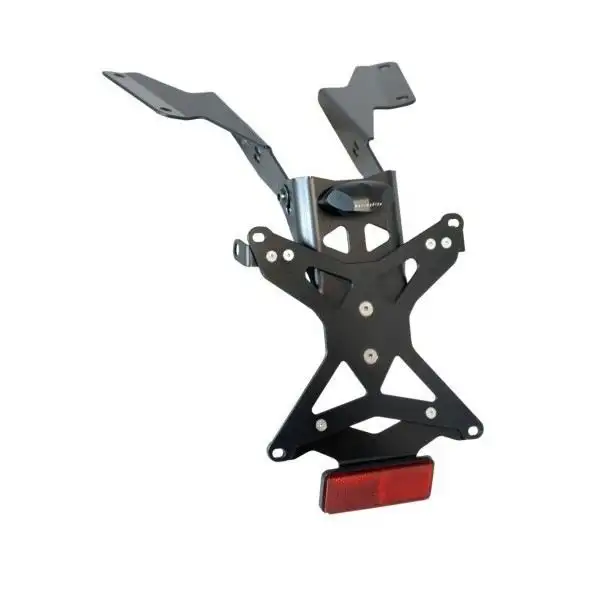 KIT Portatarga Racingbike per Ducati Monster 821 14-17 regolabile con Lucetarga LED + Catadiottro