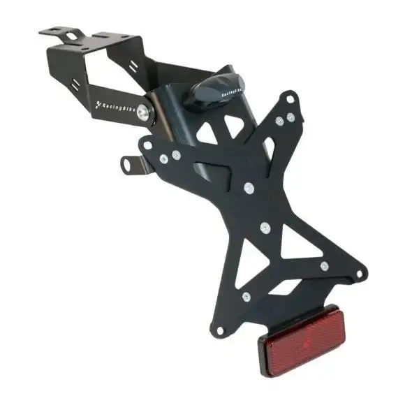 KIT Portatarga Racingbike per Kawasaki ER6N 12-16 regolabile con Lucetarga LED + Catadiottro