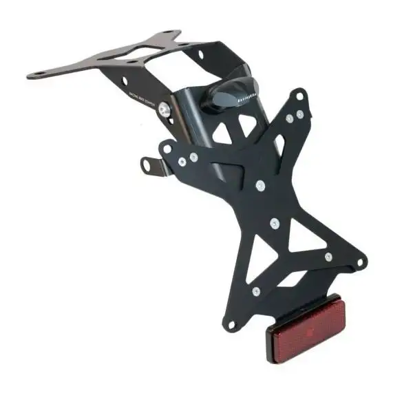 KIT Portatarga Racingbike per Kawasaki Z 1000 07-09 regolabile con Lucetarga LED + Catadiottro