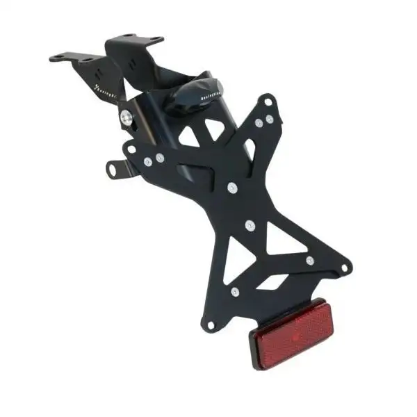 KIT Portatarga Racingbike per Yamaha MT-07 14-24 regolabile con Lucetarga LED + Catadiottro