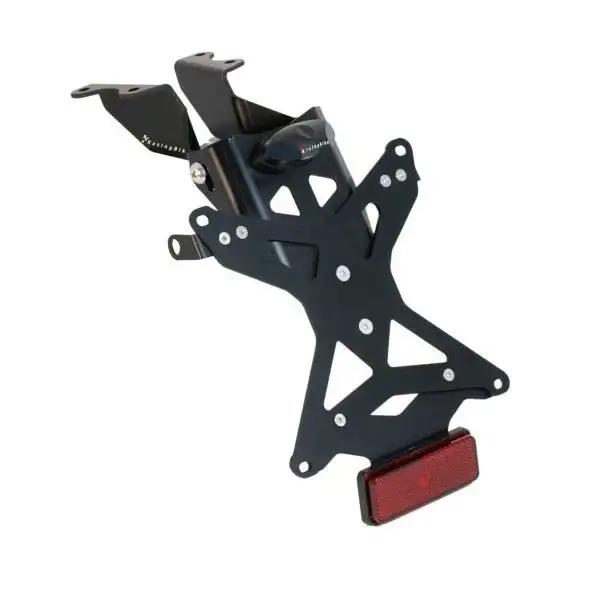 KIT Portatarga Racingbike per Yamaha MT-09 Tracer 900 15-17 regolabile con Lucetarga LED + Catadiottro