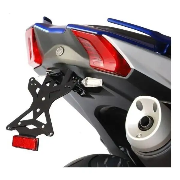 KIT Portatarga Racingbike per Yamaha T-Max 530 17-19 regolabile con Lucetarga LED + Catadiottro
