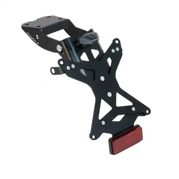 KIT Portatarga Racingbike per Yamaha XJ6 Diversion 09-15 regolabile con Lucetarga LED + Catadiottro