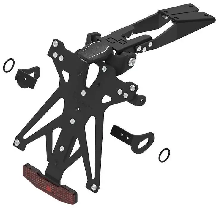 KIT Portatarga Lightech per Honda CBR 500 R 17-24 regolabile con Lucetarga LED + Catadiottro