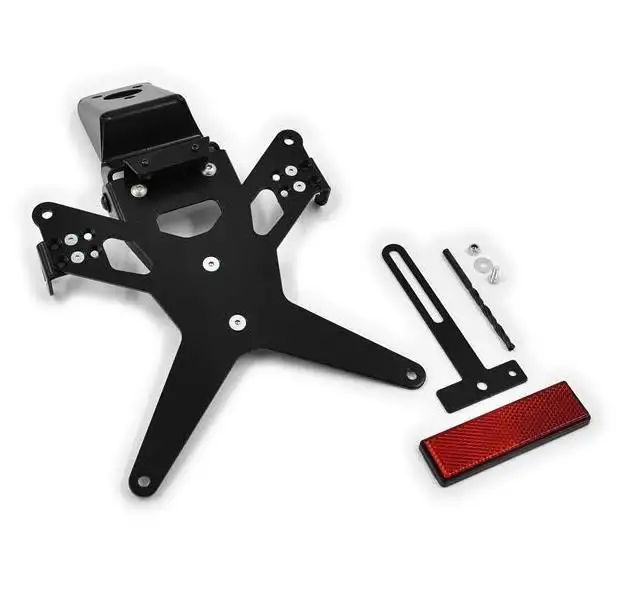 KIT Portatarga X-Line Ibex Zieger per Yamaha R1 09-14 regolabile con Lucetarga LED + Catadiottro