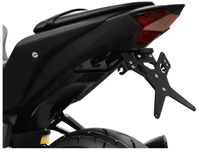 KIT Portatarga X-Line Ibex Zieger per Yamaha R3 19-21 regolabile con Lucetarga LED + Catadiottro