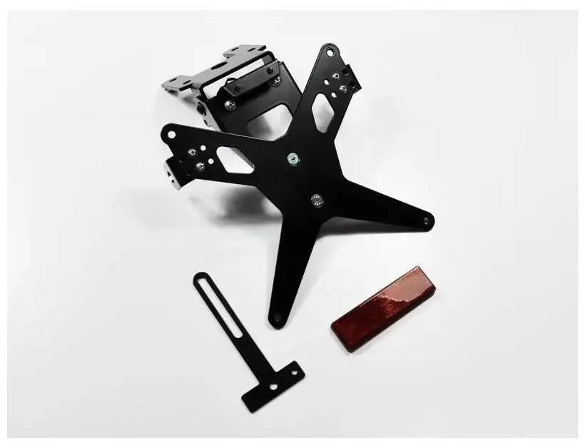 KIT Portatarga X-Line Ibex Zieger per Yamaha R6 03-05 regolabile con Lucetarga LED + Catadiottro