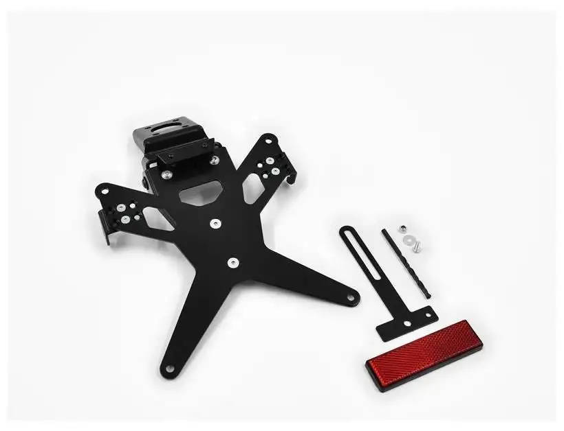 KIT Portatarga X-Line Ibex Zieger per Yamaha R6 06-16 regolabile con Lucetarga LED + Catadiottro