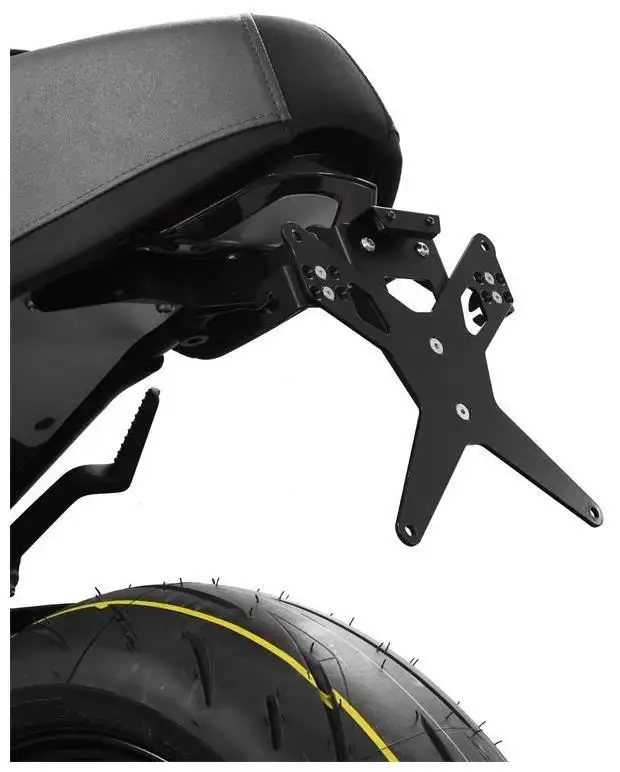 KIT Portatarga X-Line Ibex Zieger per Yamaha XSR 900 22-25 regolabile con Lucetarga LED + Catadiottro