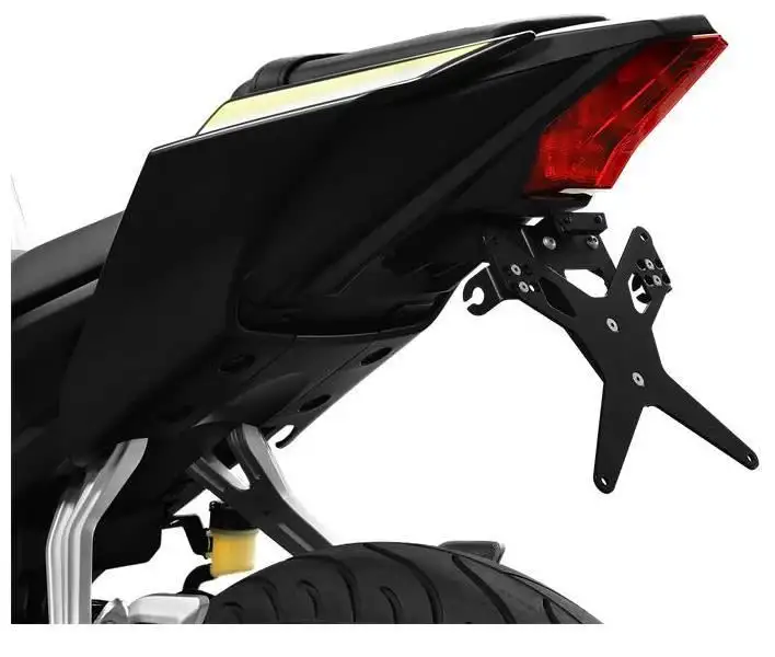 KIT Portatarga X-Line Ibex Zieger per Yamaha YZF 125 R ABS 19-21 regolabile con Lucetarga LED + Catadiottro