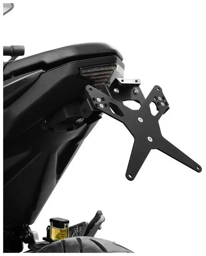 KIT Portatarga X-Line Ibex Zieger per zontes zt 125 u 20-23 regolabile con Lucetarga LED + Catadiottro