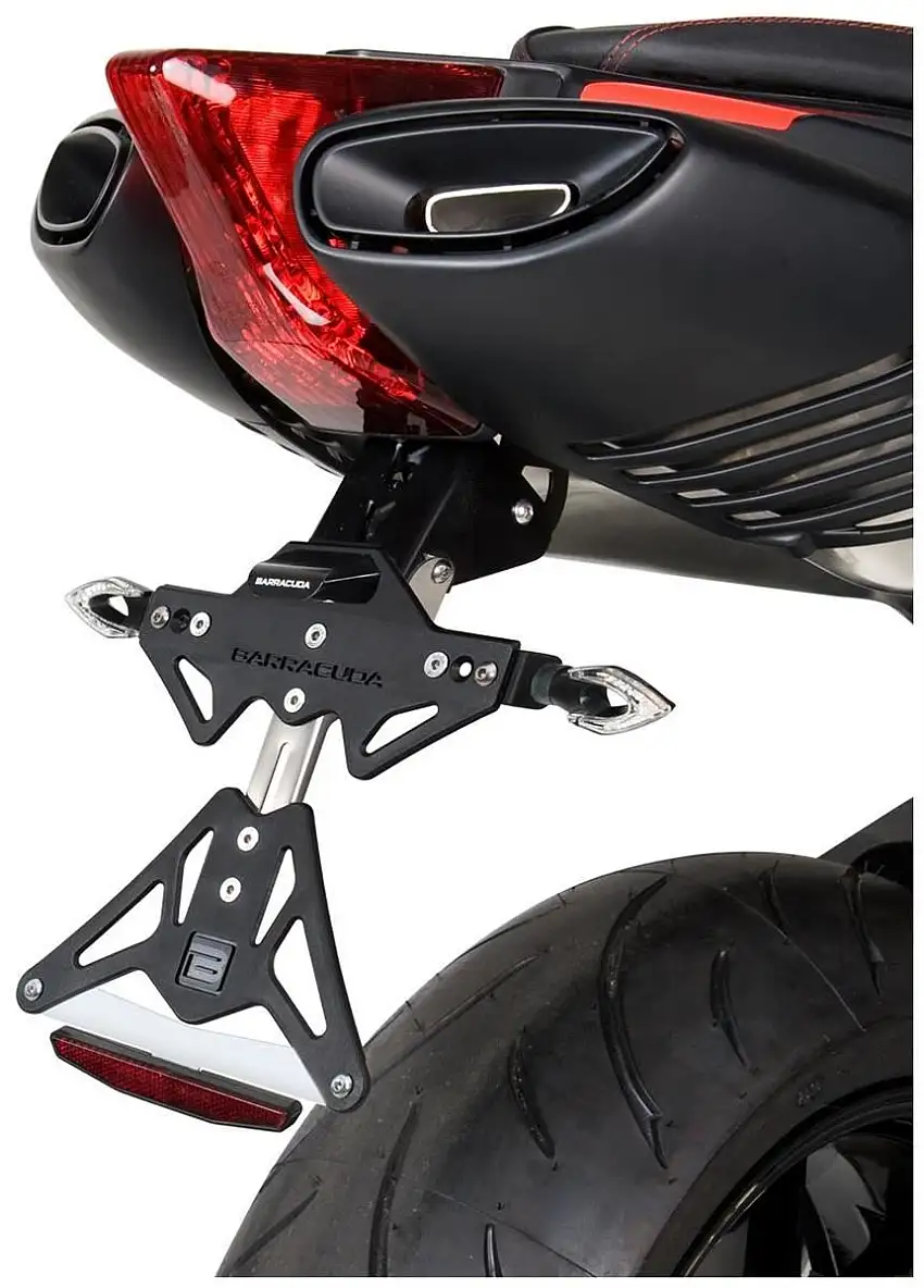 Portatarga Barracuda per Aprilia Dorsoduro 750 08-12 regolabile