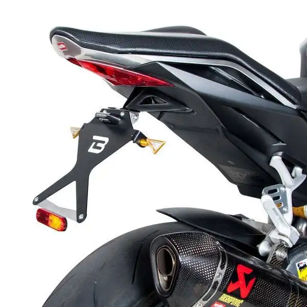 Portatarga Barracuda per Aprilia Tuono V4 1100 Factory 15-20 regolabile