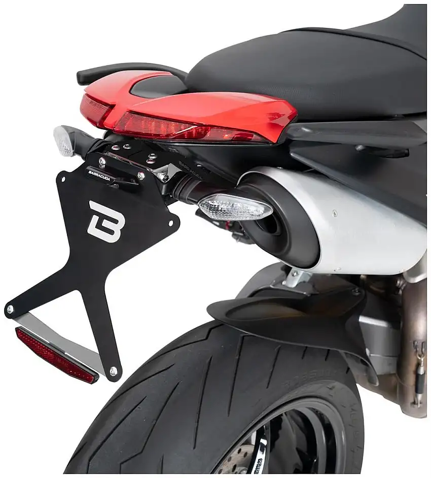 Portatarga Barracuda per Ducati Hypermotard 950 20-24 regolabile (per frecce originali)