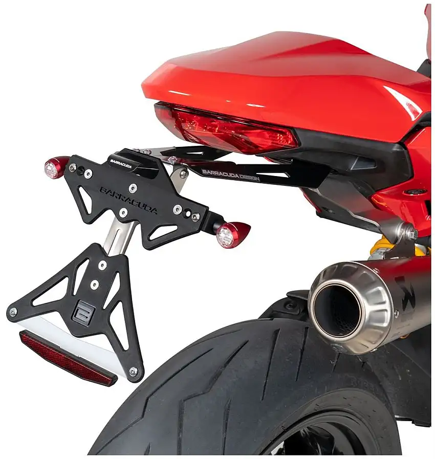 Portatarga Barracuda per Ducati SuperSport 939 17-20 regolabile