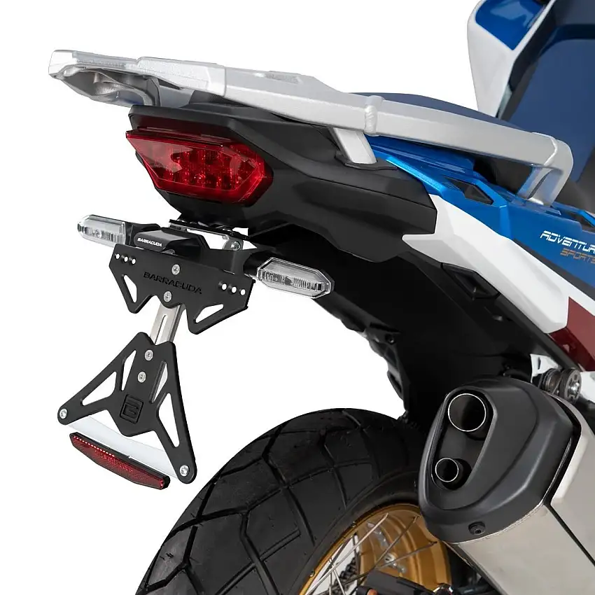 Portatarga Barracuda per Honda Africa Twin CRF 1000 L 2020 regolabile (per frecce originali)