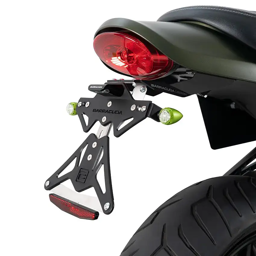 Portatarga Barracuda per Kawasaki Z 900 RS 18-22 regolabile