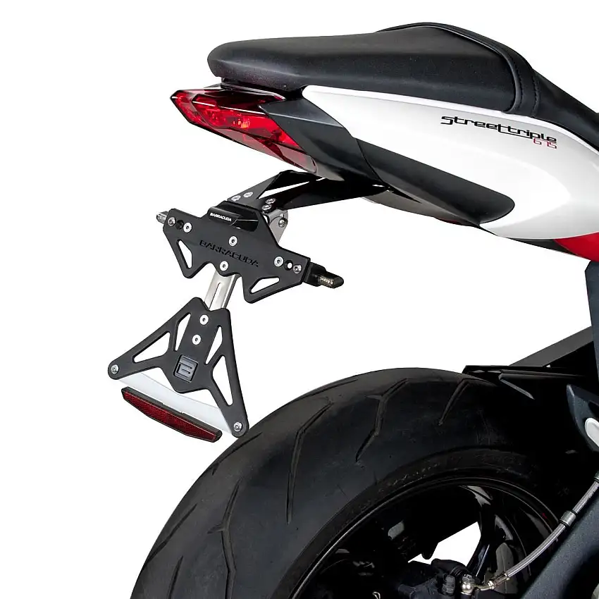 Portatarga Barracuda per Triumph Street Triple 675 R 13-17 regolabile
