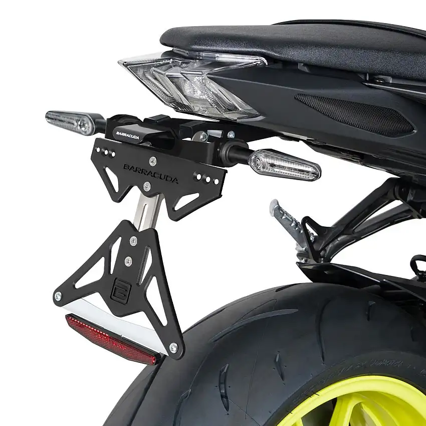 Portatarga Barracuda per Yamaha MT-09 17-20 regolabile (per frecce originali)
