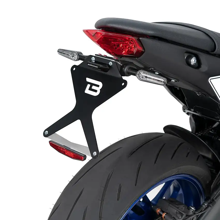 Portatarga Barracuda per Yamaha MT-09 21-23 regolabile (per frecce originali)