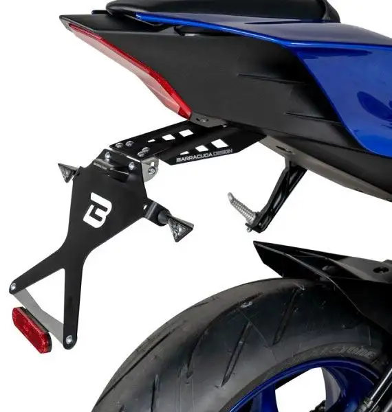 Portatarga Barracuda per Yamaha R6 17-22 regolabile