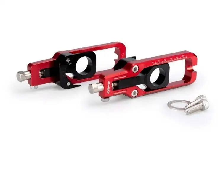 Tenditori catena Puig per kawasaki zx-10r 1000 ninja krt 16-20 colore rosso