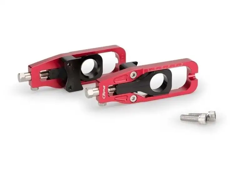 Tenditori catena Puig per Kawasaki ZX-6R 636 13-17 colore rosso