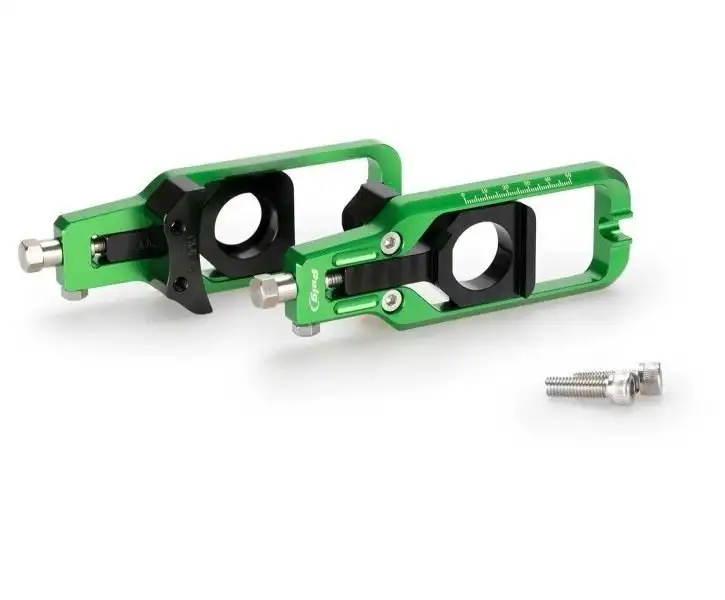 Tenditori catena Puig per Yamaha R1 09-14 colore verde