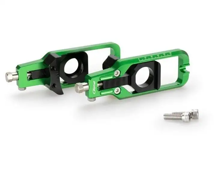 Tenditori catena Puig per Yamaha R1 M 17-19 colore verde