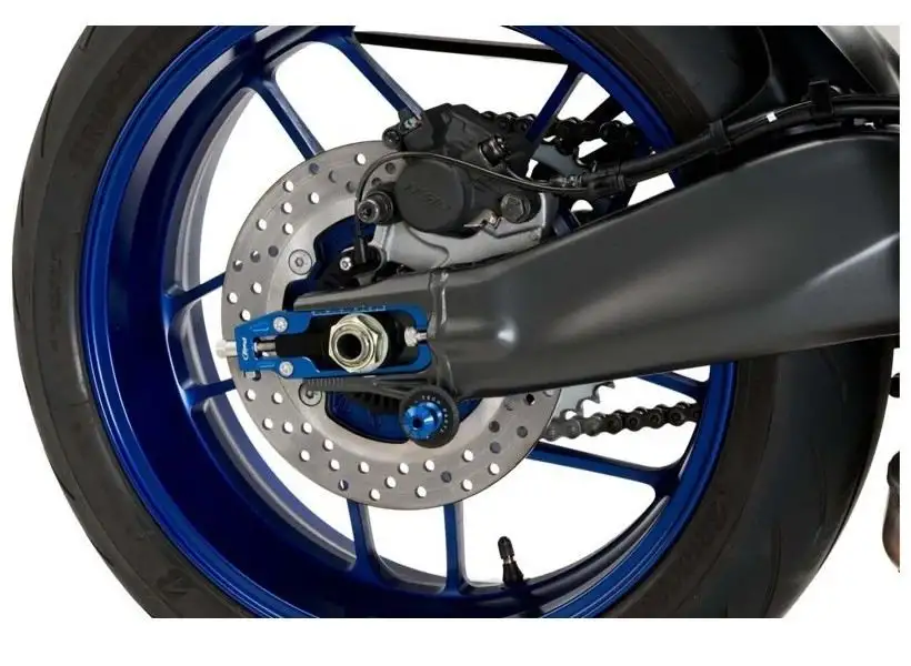 Tenditori catena Puig per yamaha tracer 9 900 gt plus 2025 colore blu